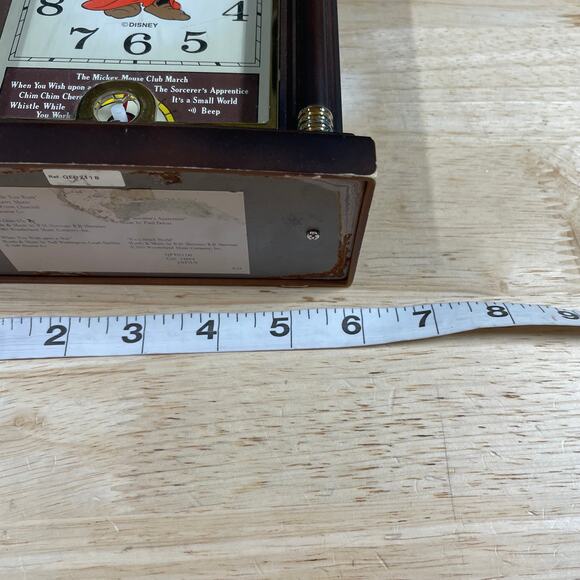 Disney Seiko Quartz Mickey Mouse Musical Alarm Clock Fantasia Parts Only - Picture 6 of 7